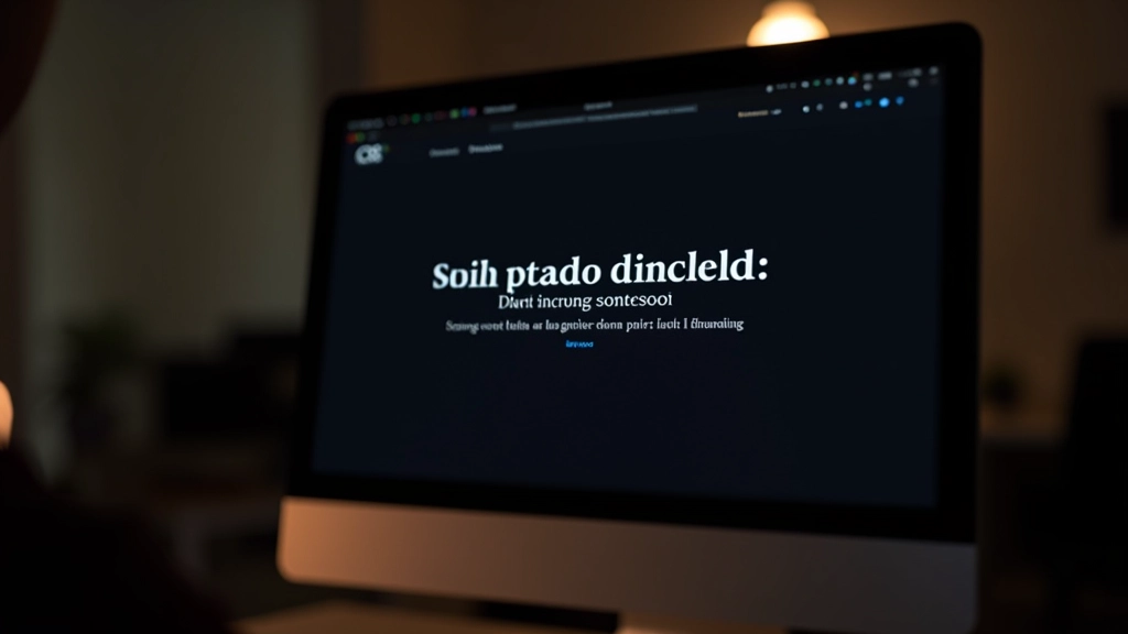 Pagina web italiana con testo in carattere serif, mostrando problemi di leggibilità in tema scuro a causa del peso del font