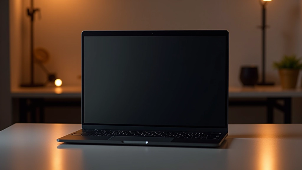 Schermo di computer che mostra un'interfaccia moderna con modalità dark mode ben strutturata, colori armoniosi e contrasto ottimale