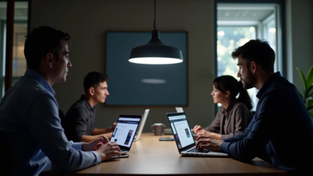 Team che discute strategia dark mode